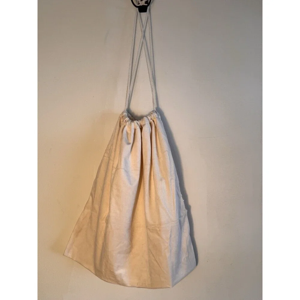 Hair Dryer Fabric Bag Holder 16x16 New Drawstring Clear Panel
